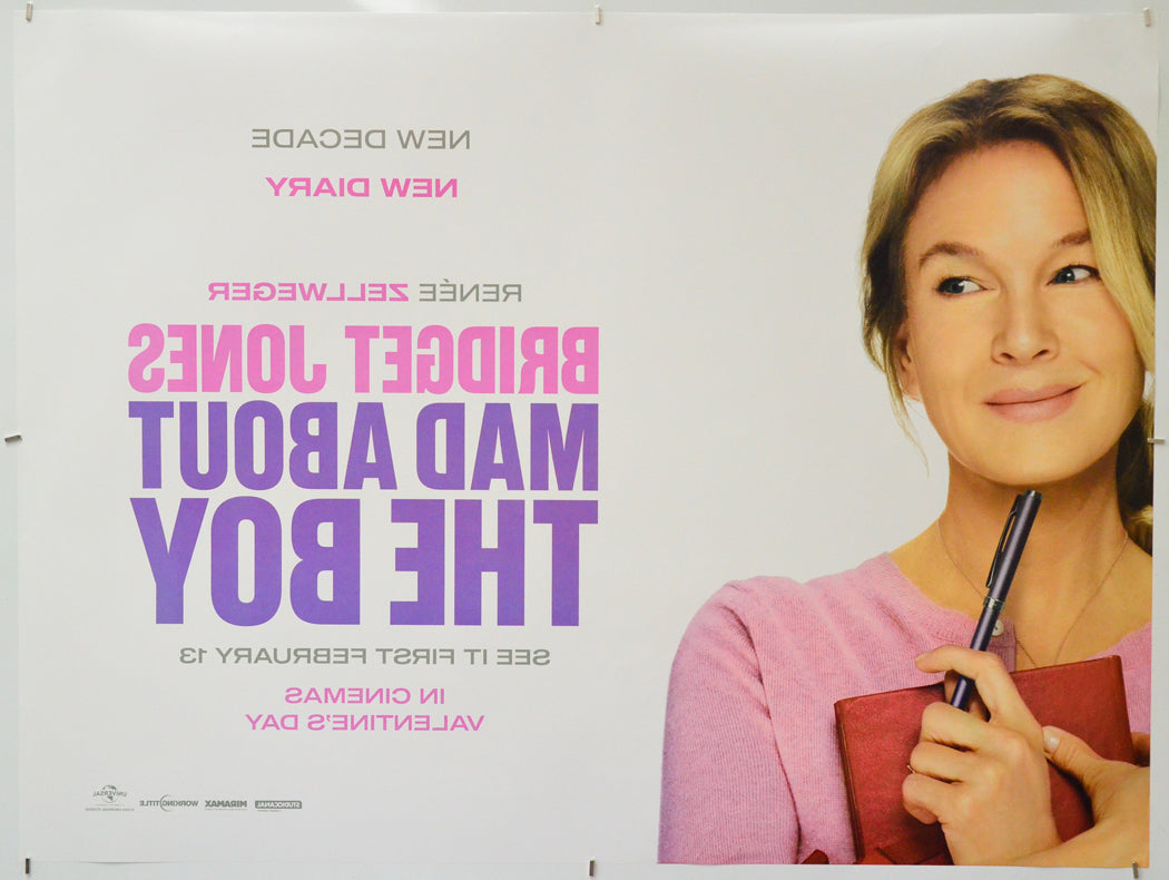 Bridget Jones: Mad About The Boy (Back) Cinema Quad Movie Poster 
