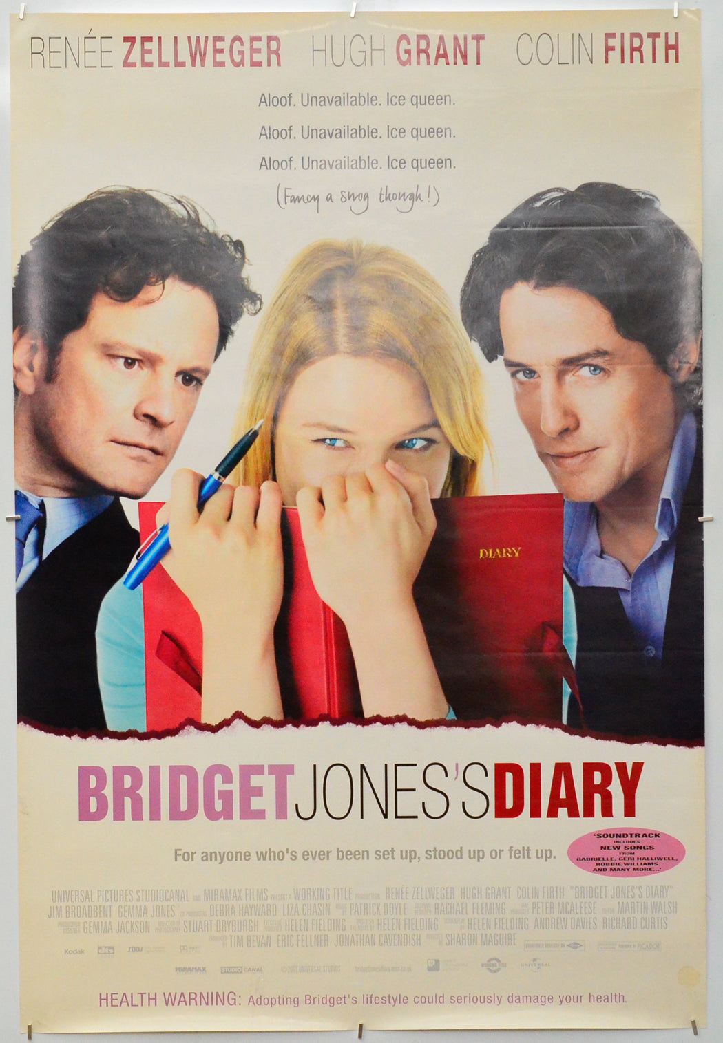 Bridget Jones’s Diary - Original One Sheet Poster - Film Poster - Movie Poster 