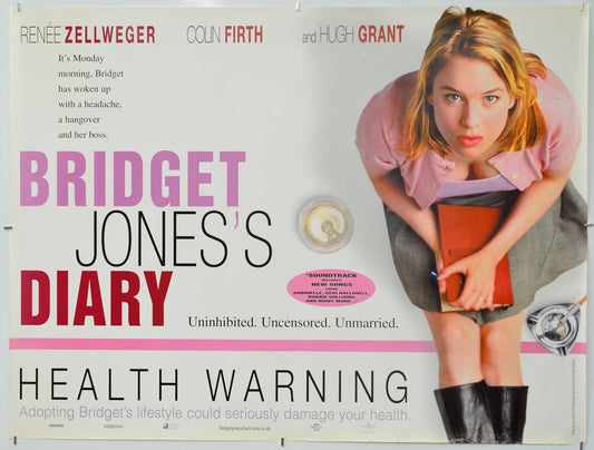Bridget Jones’s Diary - Original Quad Poster - Film Poster - Movie Poster