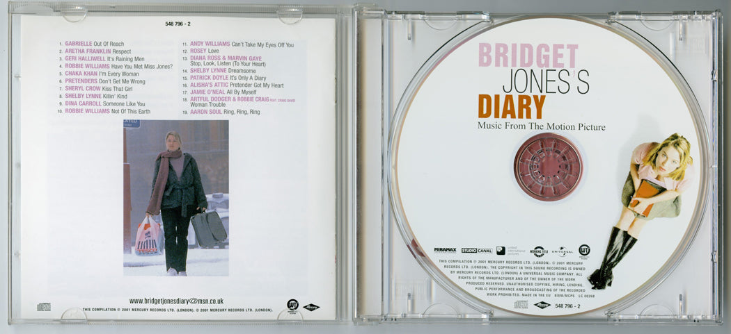 BRIDGET JONES’S DIARY Original CD Soundtrack (Inside) 