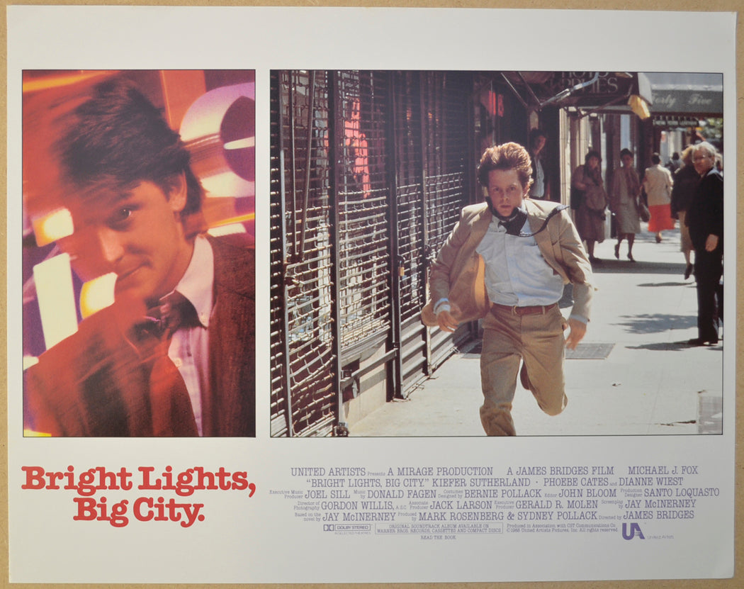 BRIGHT LIGHTS BIG CITY (Card 1) Cinema Lobby Card Set 