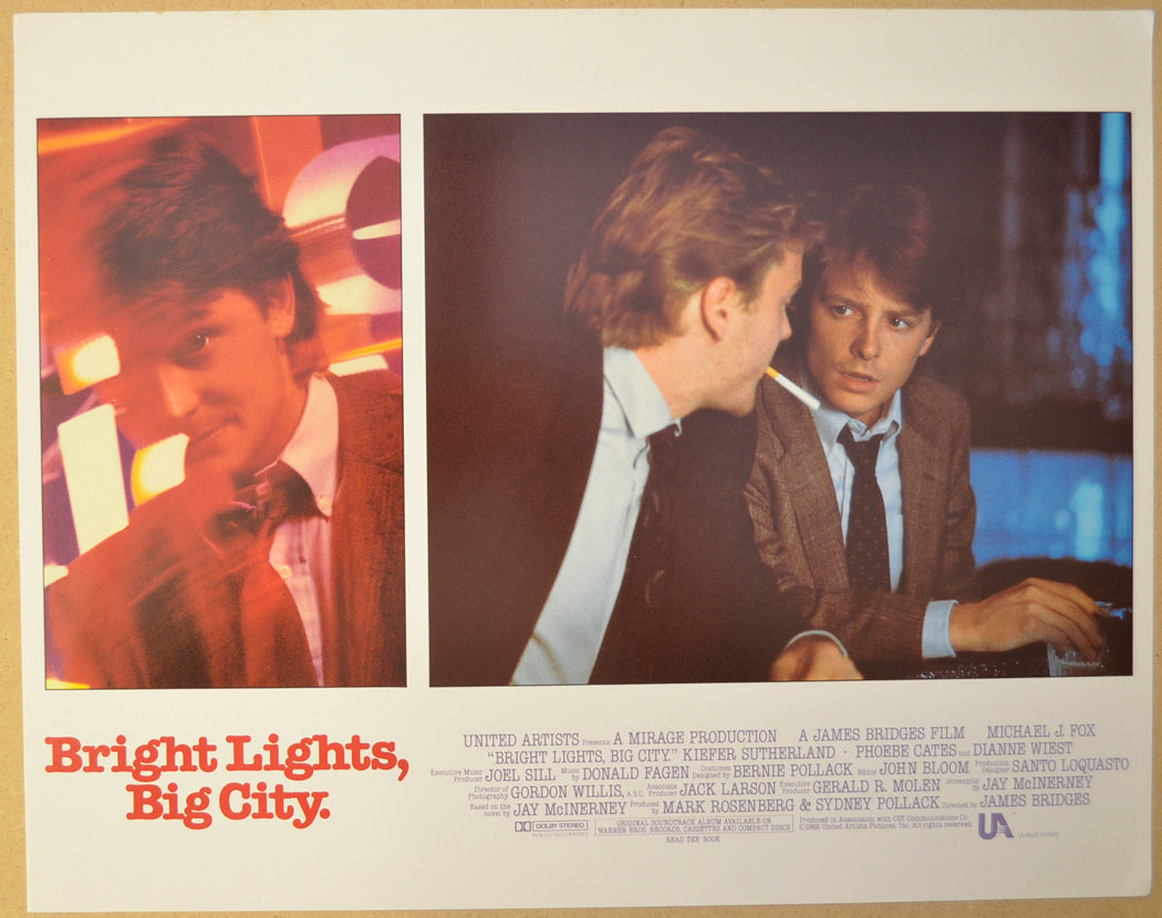 BRIGHT LIGHTS BIG CITY (Card 2) Cinema Lobby Card Set 