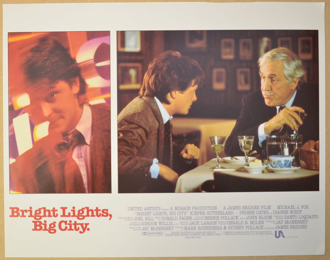 BRIGHT LIGHTS BIG CITY (Card 3) Cinema Lobby Card Set 