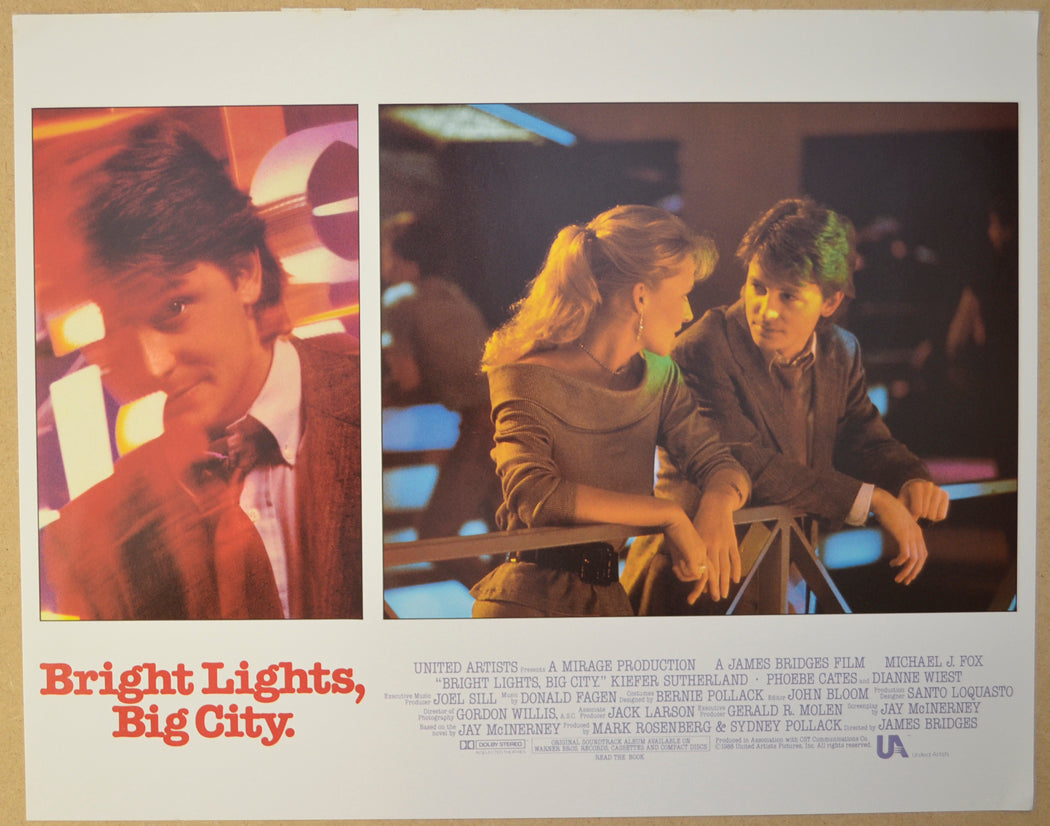 BRIGHT LIGHTS BIG CITY (Card 4) Cinema Lobby Card Set 