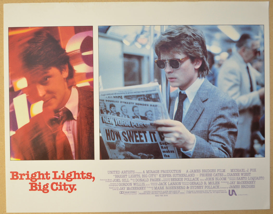 BRIGHT LIGHTS BIG CITY (Card 5) Cinema Lobby Card Set 