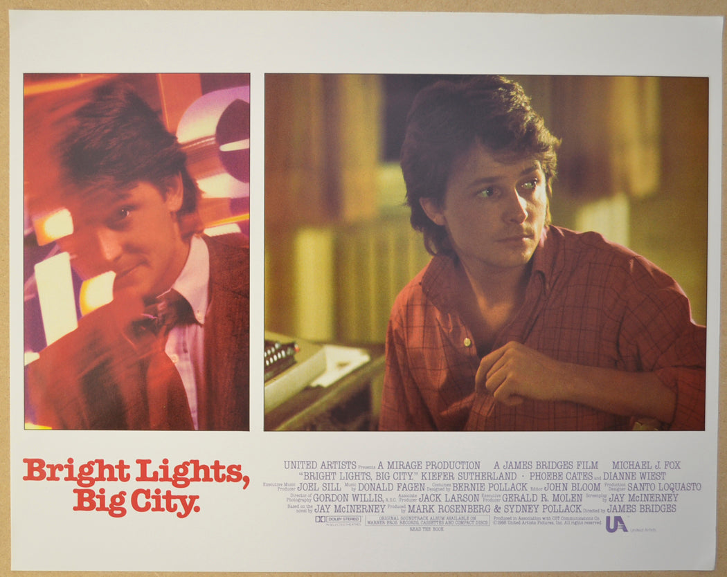 BRIGHT LIGHTS BIG CITY (Card 6) Cinema Lobby Card Set 