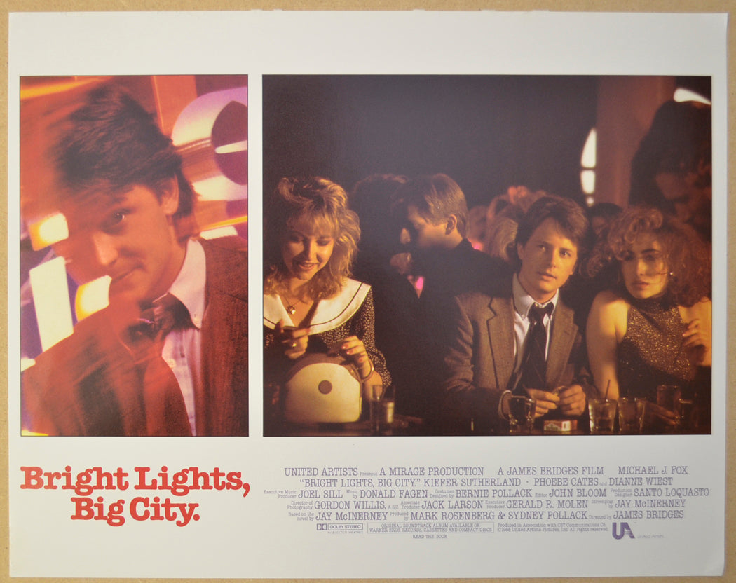 BRIGHT LIGHTS BIG CITY (Card 7) Cinema Lobby Card Set 