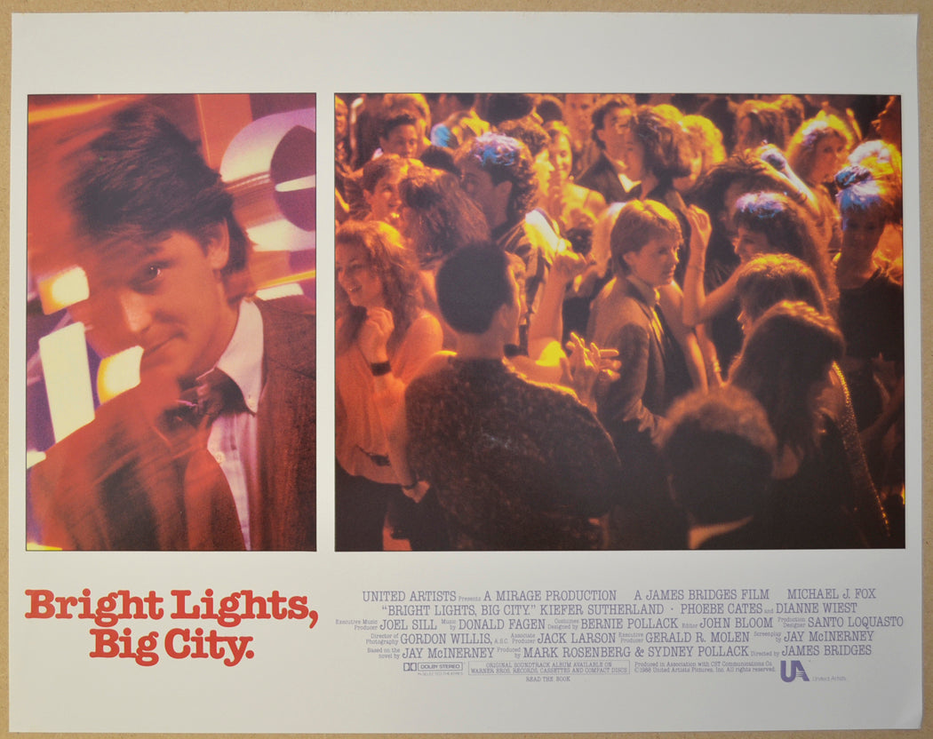 BRIGHT LIGHTS BIG CITY (Card 8) Cinema Lobby Card Set 