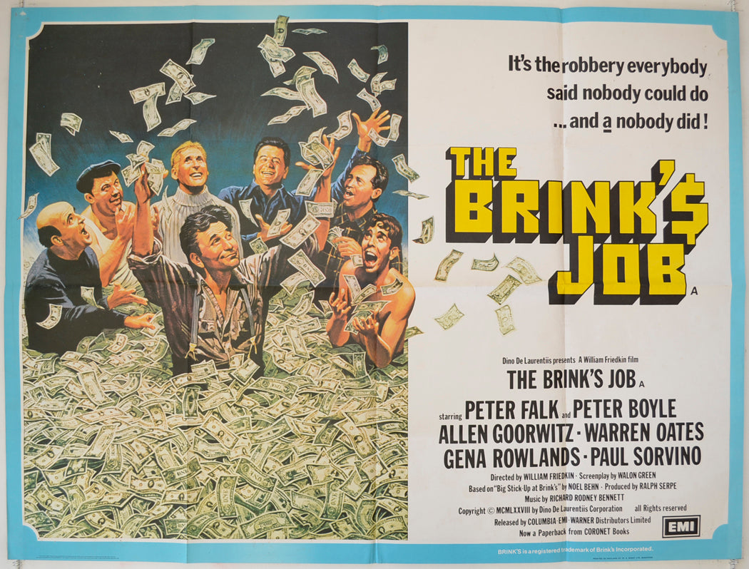 The Brink's Job Original Quad Poster - Film Poster - Movie Poster  