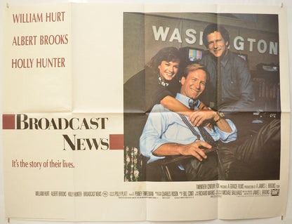 Broadcast News Original Quad Poster - Film Poster - Movie Poster