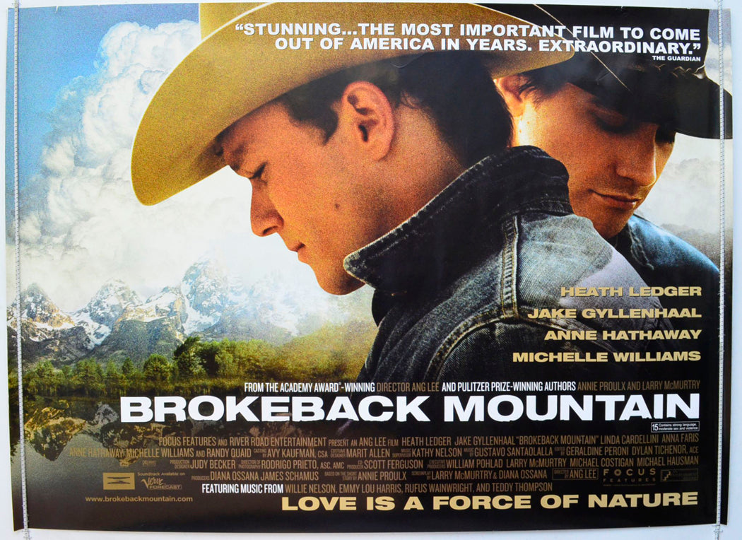 Brokeback Mountain  Original British Quad Poster - Film Poster - Movie Poster