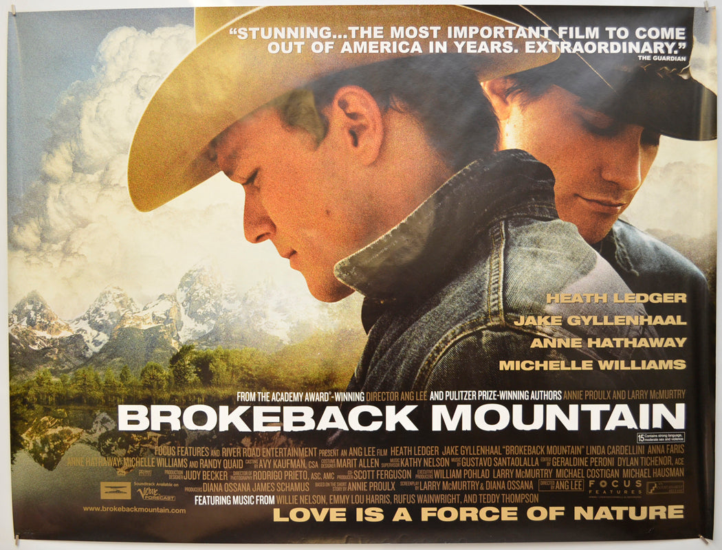 Brokeback Mountain Original Quad Poster - Film Poster - Movie Poster  