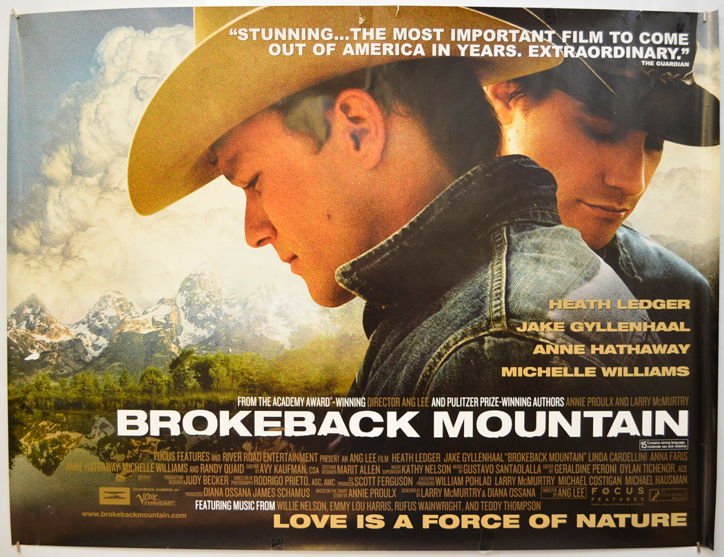 Brokeback Mountain Original Quad Poster - Film Poster - Movie Poster  