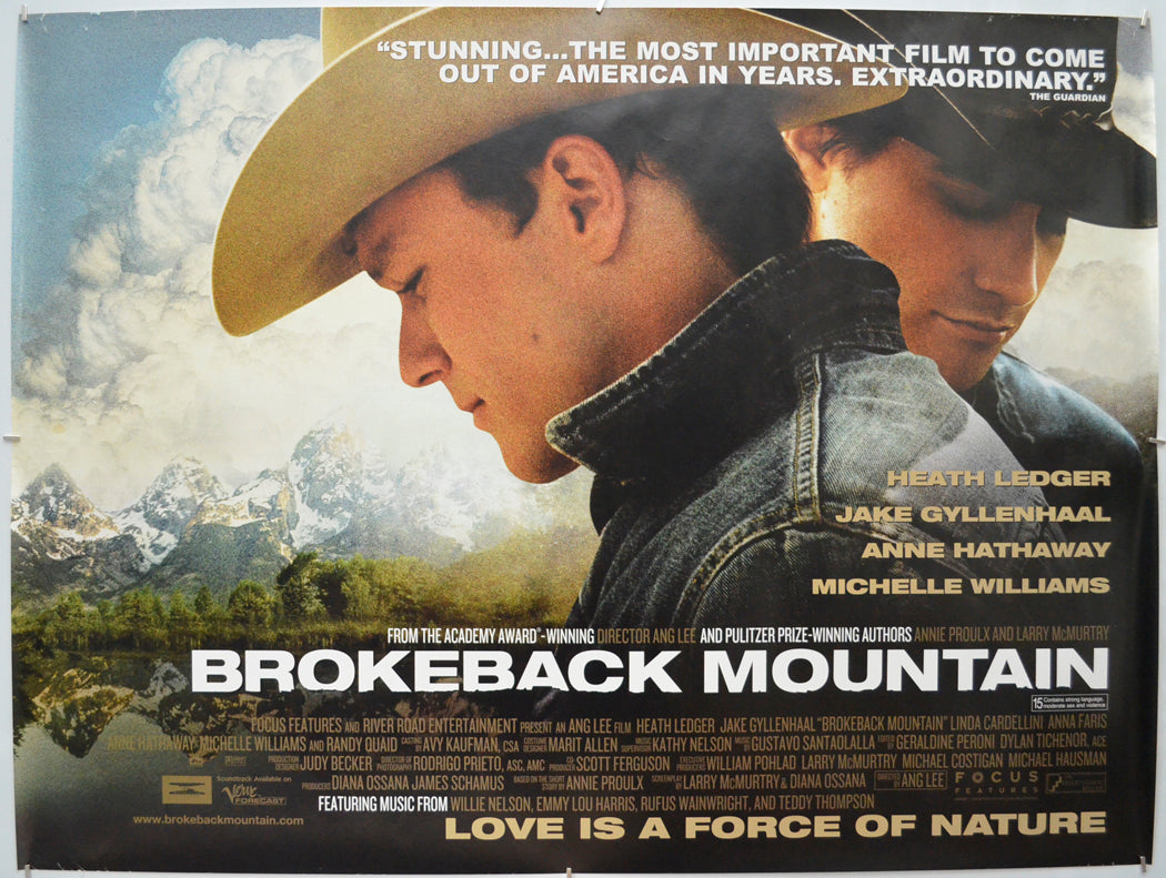 Brokeback Mountain - Original Quad Poster - Film Poster - Movie Poster