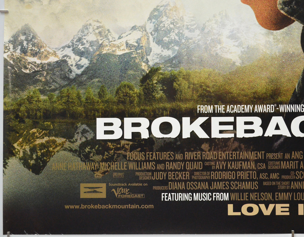 BROKEBACK MOUNTAIN (Bottom Left) Cinema Quad Movie Poster 