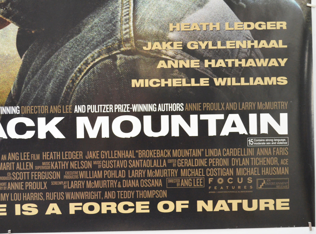 BROKEBACK MOUNTAIN (Bottom Right) Cinema Quad Movie Poster 