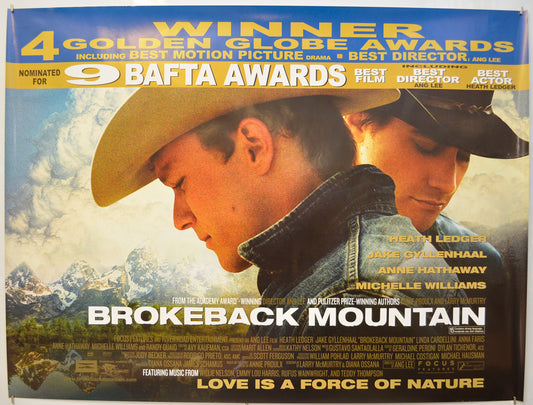 Brokeback Mountain  (Awards Version) Original Quad Poster - Film Poster - Movie Poster  