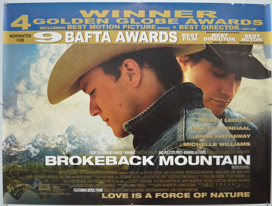 Brokeback Mountain (Awards Version) Original Quad Poster - Film Poster - Movie Poster