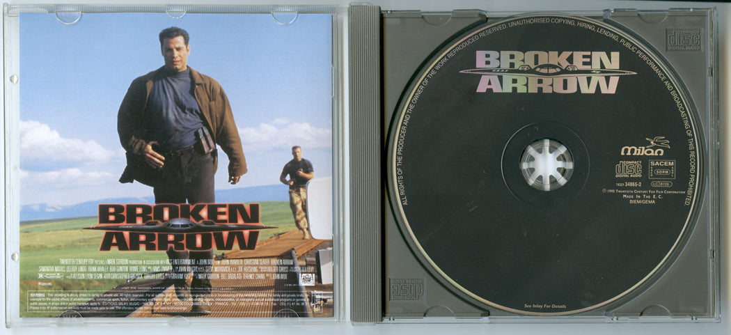 BROKEN ARROW Original CD Soundtrack (Inside) 