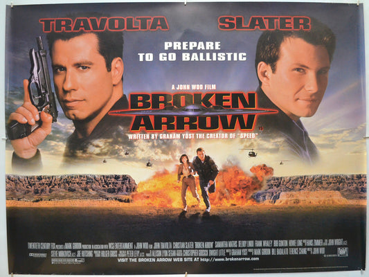 Broken Arrow Original Quad Poster - Film Poster - Movie Poster