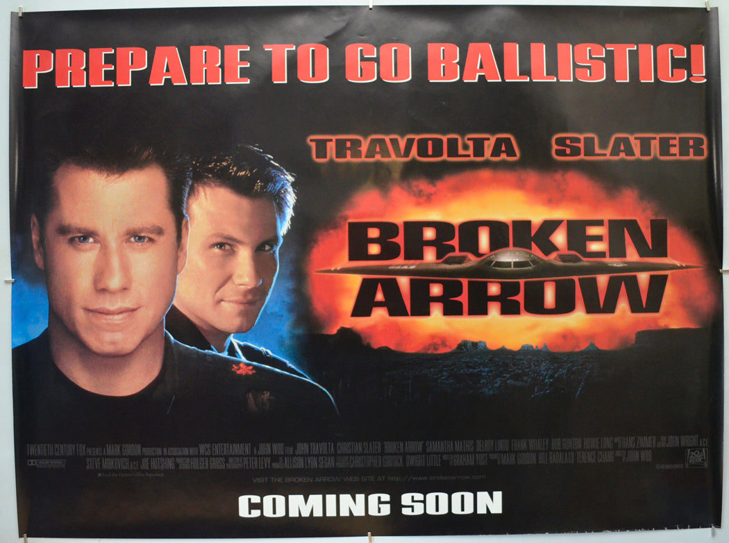 Broken Arrow (Teaser / Advance Version) Original Quad Poster - Film Poster - Movie Poster