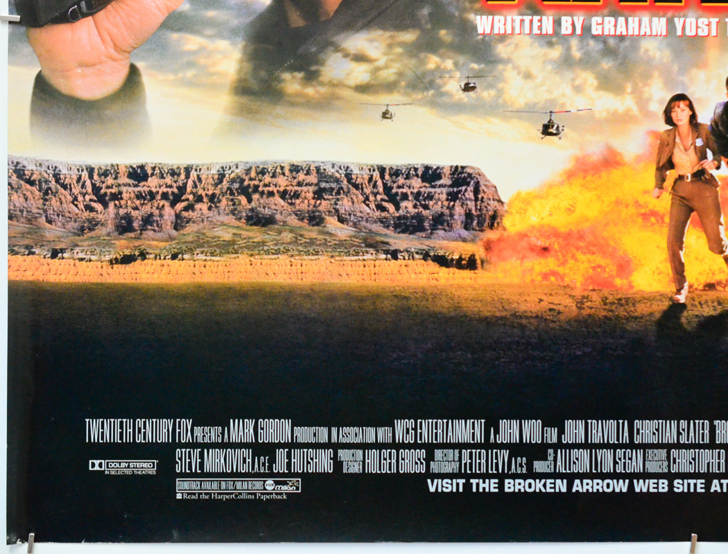 Broken Arrow (Bottom Left) Cinema Quad Movie Poster 