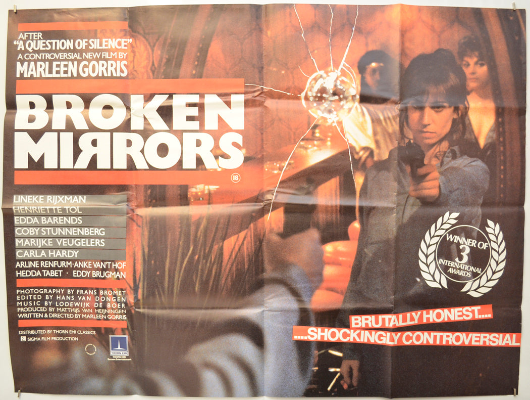 Broken Mirrors (a.k.a. Gebroken Spiegels) Original Quad Poster - Film Poster - Movie Poster