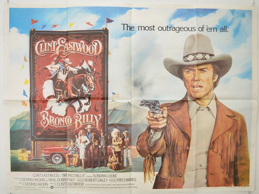 Bronco Billy  Original Quad Poster - Film Poster - Movie Poster 