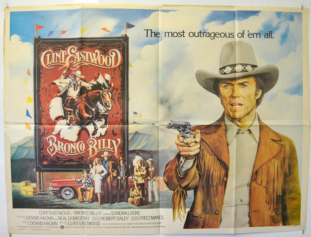 Bronco Billy Original Quad Poster - Film Poster - Movie Poster