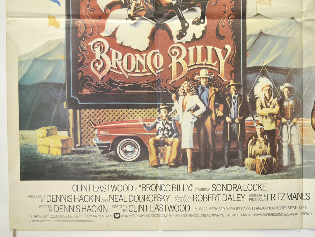 BRONCO BILLY (Bottom Left) Cinema Quad Movie Poster 