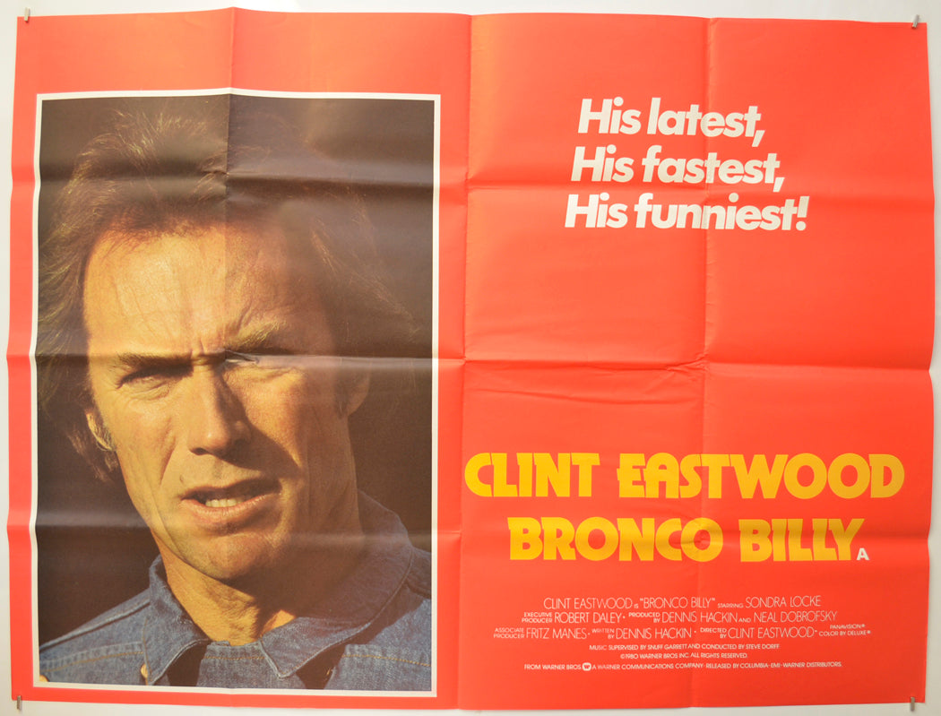 Bronco Billy (Style B) Original Quad Poster - Film Poster - Movie Poster