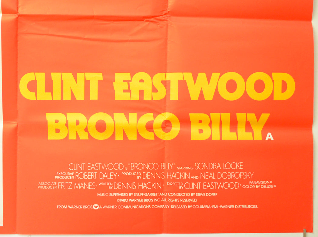 BRONCO BILLY (Bottom Right) Cinema Quad Movie Poster 