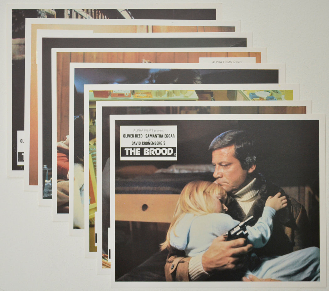 THE BROOD (Full View) Cinema Set of Colour FOH Stills / Lobby Cards  