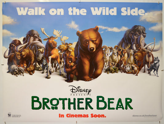 Brother Bear  (Teaser / Advance Version) Original Quad Poster - Film Poster - Movie Poster  