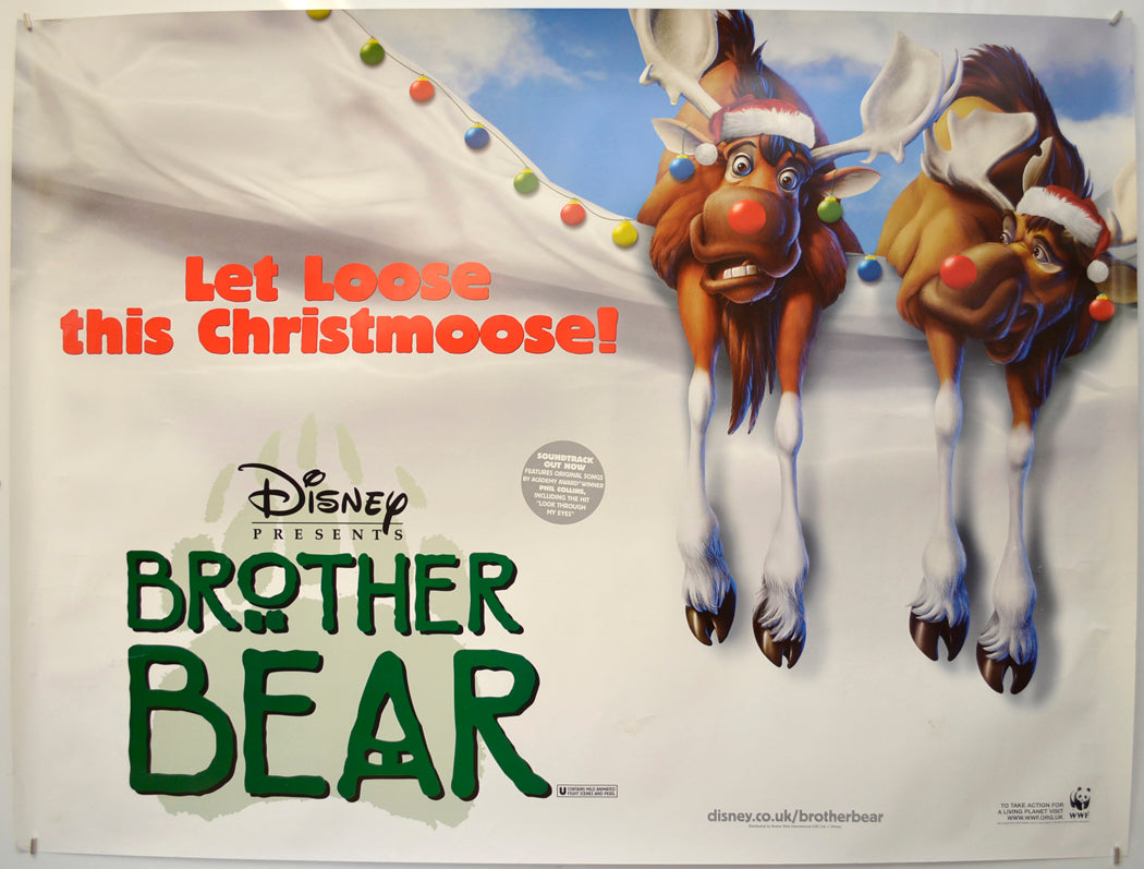 Brother Bear  (Christmas Teaser / Advance Version) Original Quad Poster - Film Poster - Movie Poster  