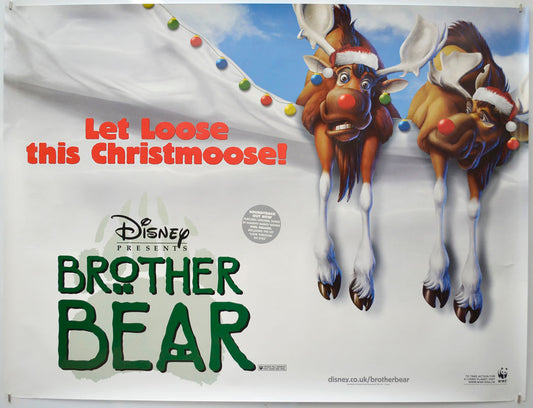 Brother Bear (Christmas Teaser / Advance Version) Original Quad Poster - Film Poster - Movie Poster