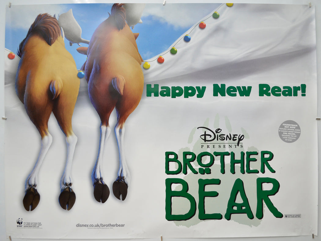 Brother Bear (Christmas Teaser / Advance Version) Original Quad Poster - Film Poster - Movie Poster