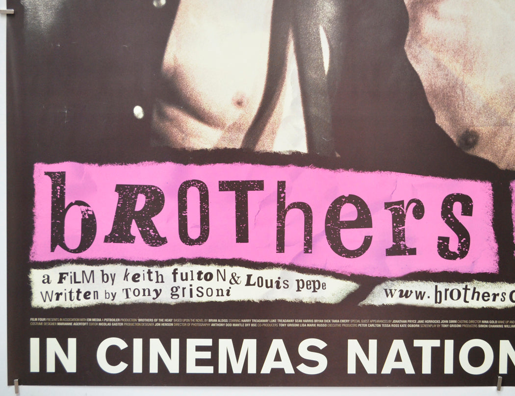 BROTHERS OF THE HEAD (Bottom Left) Cinema Quad Movie Poster 