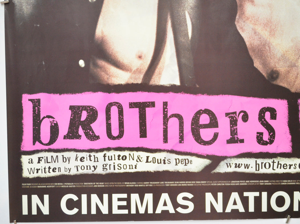 BROTHERS OF THE HEAD (Bottom Left) Cinema Quad Movie Poster 