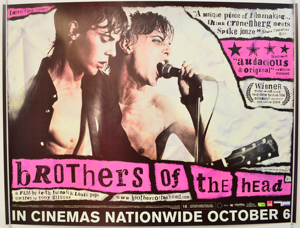 Brothers Of The Head Original Quad Poster - Film Poster - Movie Poster  