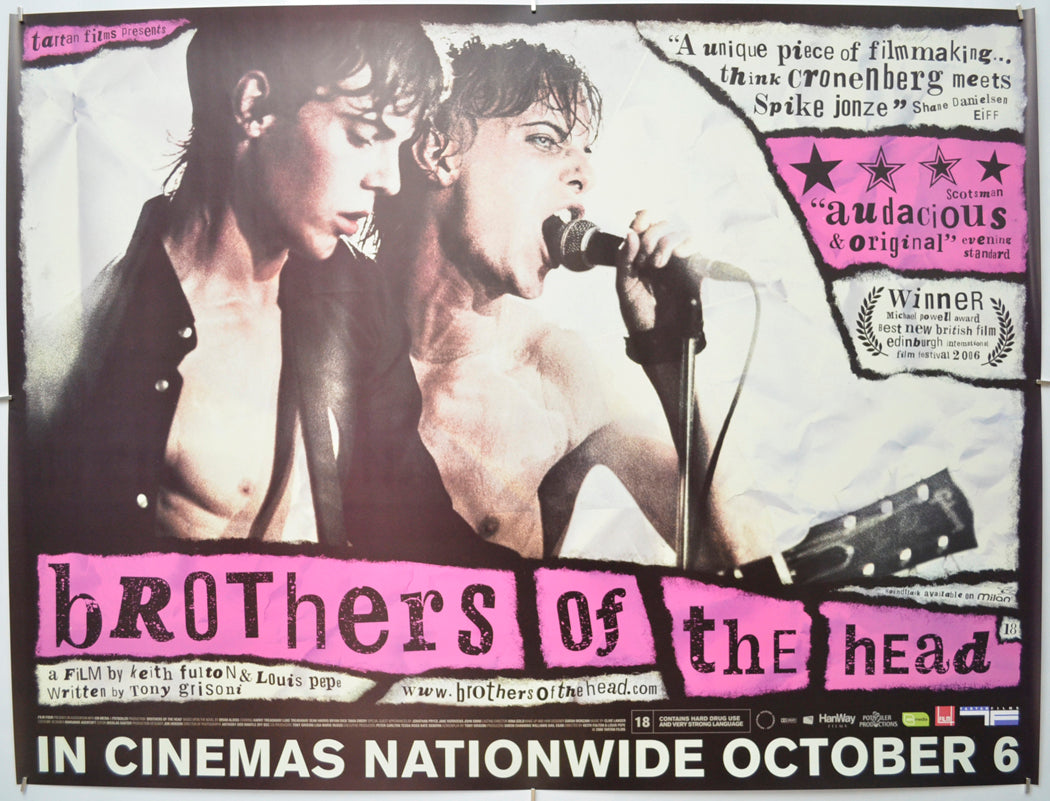 Brothers Of The Head Original Quad Poster - Film Poster - Movie Poster