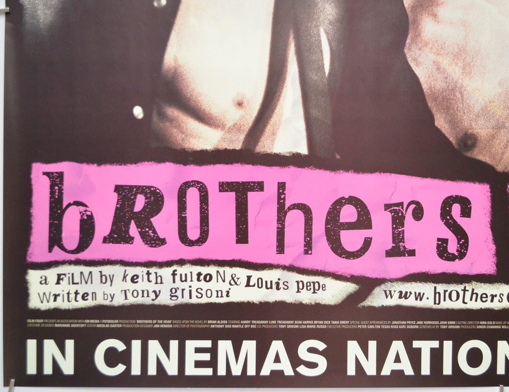 BROTHERS OF THE HEAD (Bottom Left) Cinema Quad Movie Poster 