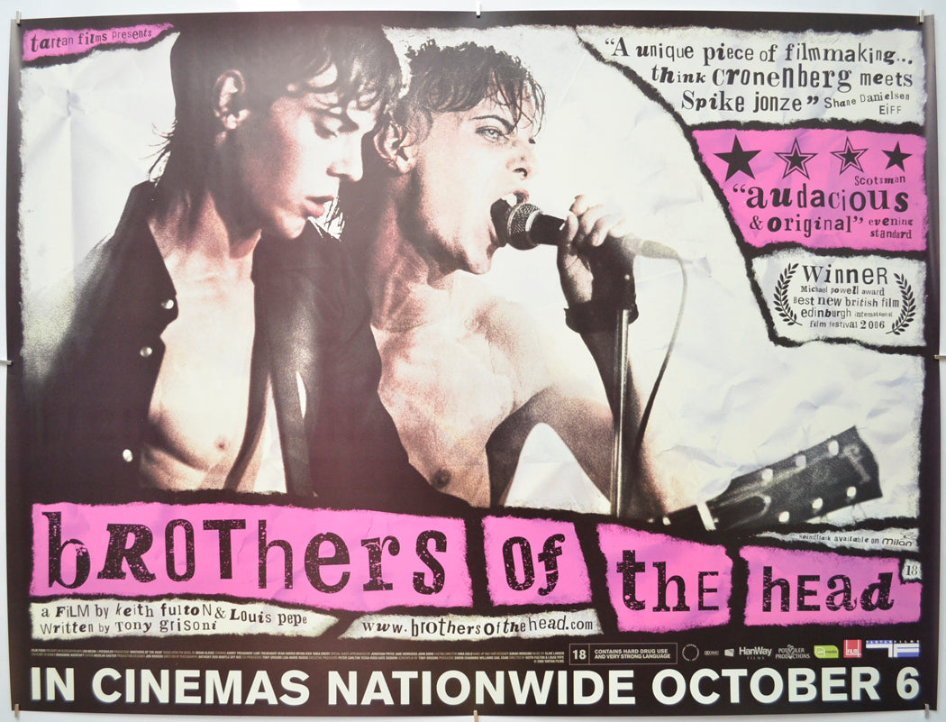 Brothers Of The Head Original Quad Poster - Film Poster - Movie Poster