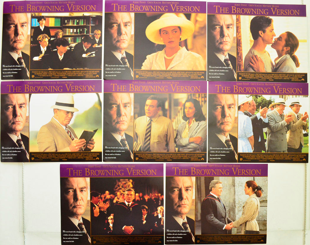 The Browning Version Set of 8 Original USA Cinema Lobby Cards 