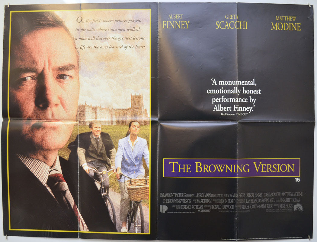 The Browning Version  Original Quad Poster - Film Poster - Movie Poster