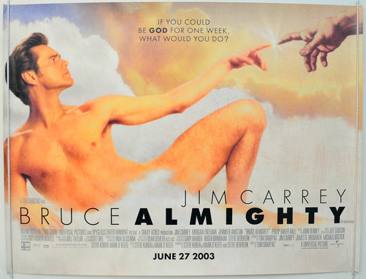 Bruce Almighty Original Quad Poster - Film Poster - Movie Poster  