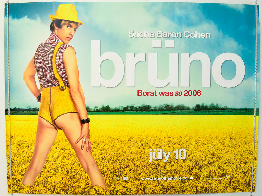 Bruno  Original British Quad Poster - Film Poster - Movie Poster