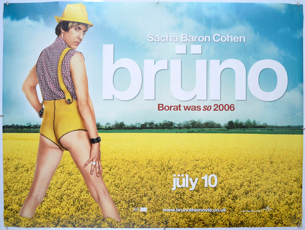 Bruno Original Quad Poster - Film Poster - Movie Poster