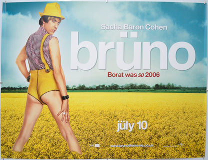 Bruno Original Quad Poster - Film Poster - Movie Poster