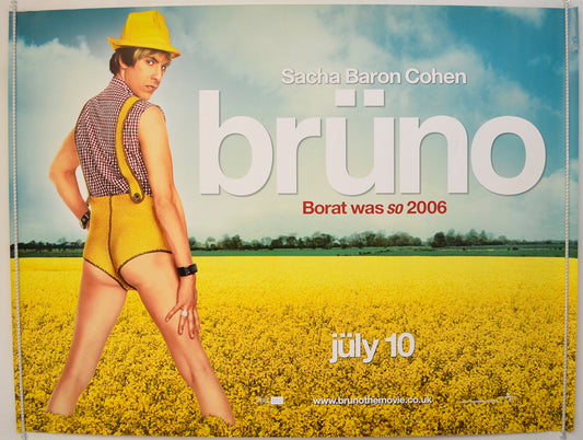 Bruno  Original Quad Poster - Film Poster - Movie Poster